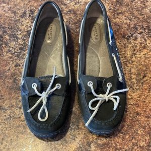 Sperry Top Sider Ladies Black Shoes